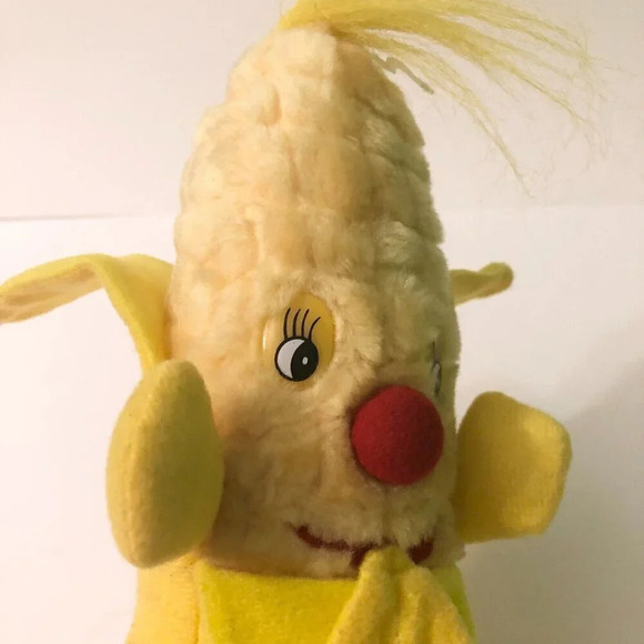 Vintage Corn Plush Anthropomorphic Stuffed Toy Caravane - Picture 10 of 16